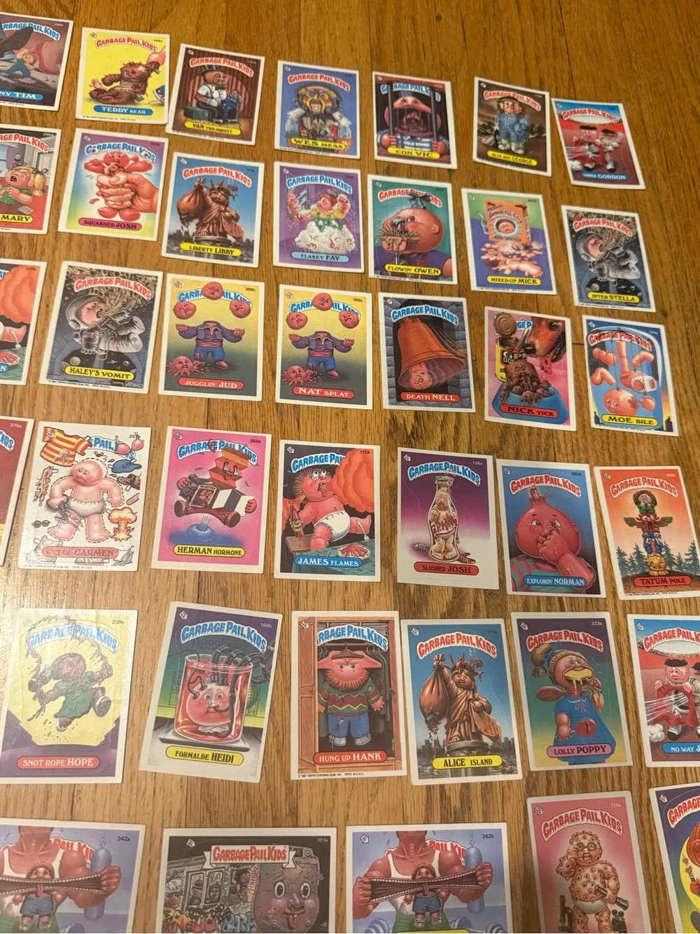 Garbage Pail Kids Collectible Trading Sticker Cards From 1980s  - Lot of 65 - Picture 3 of 5